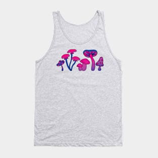 Bi pride flag mushrooms Tank Top